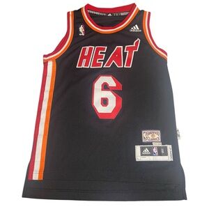 Lebron James Miami Heat Hardwood Classic Swingman Adidas NBA Jersey Youth Sz S 8